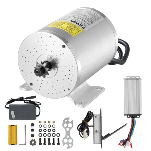 VEVOR 1800W 48V Brushless DC Motor Kit with Speed Controller for E Bikes Scooters