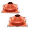VEVOR 2 Pcs Red Silicone Roof Pipe Flashing Boot