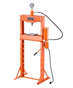 VEVOR 20 Ton Hydraulic Shop Press with Pneumatic Assist & Adjustable Height