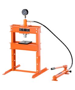 VEVOR 10 Ton Hydraulic Shop Press with Adjustable Height & Safety Valve for Bending & Metalworking