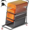 VEVOR Folding Chair Dolly Cart for 25 Chairs