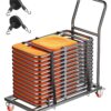 VEVOR Folding Chair Rack Cart  Holds 25 Chairs