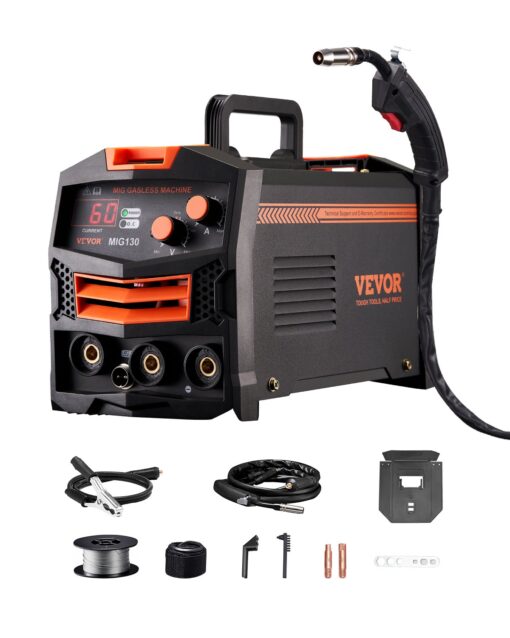 VEVOR 130A Gasless MIG Welder with IGBT Inverter