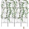 Металлическая Садовая Решетка VEVOR 4 шт 221x51 см, Устойчивая К Коррозии Опора Для Вьющихся растений