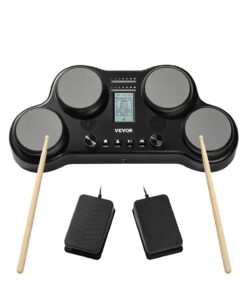 VEVOR Portable Electric Drum Set with 4 Pads