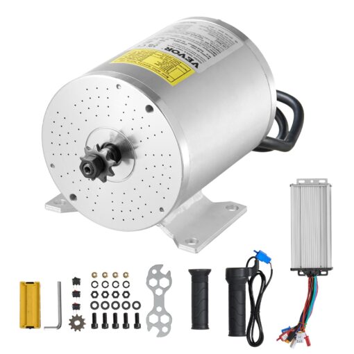 VEVOR 1800W 48V Brushless DC Motor Kit with Controller for Electric Bikes Scooters