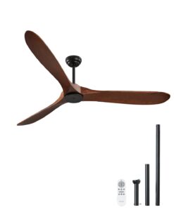 VEVOR 183 cm Wooden Ceiling Fan No Light