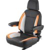 VEVOR Adjustable Tractor  Forklift Seat with Seatbelt  Headrest