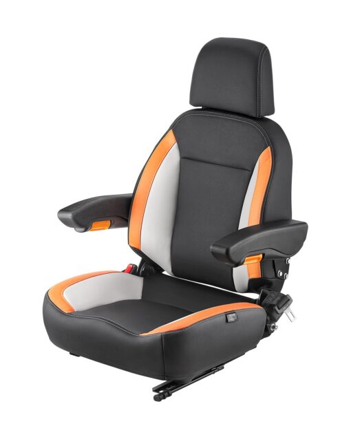 VEVOR Adjustable Tractor Forklift Seat with Seatbelt Headrest