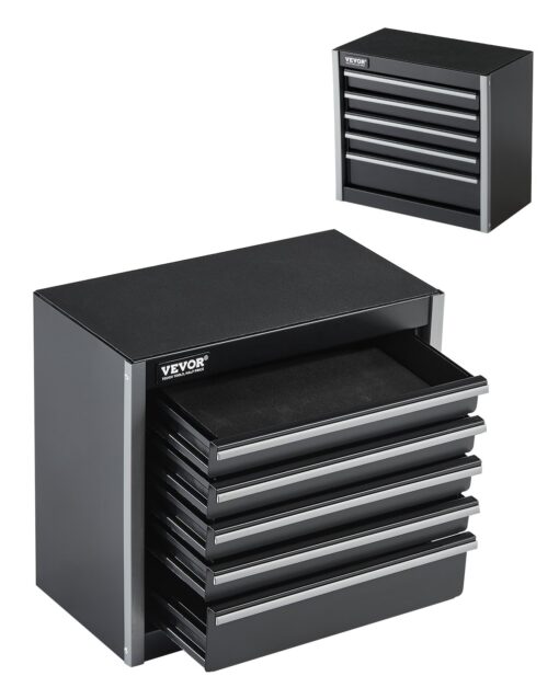 VEVOR Mini Metal Tool Box with 5 Drawers