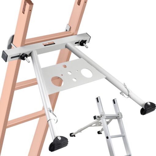 VEVOR Adjustable Ladder Stabilizer with Anti Slip Feet Tool Tray