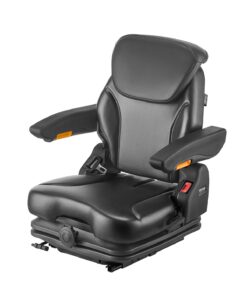 VEVOR Adjustable Suspension Forklift Seat with Foldable Backrest & Headrest