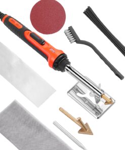 VEVOR 60W/100W Plastic Welder Kit with 3 Tips & 20 Rods – Fast Heating & Dual Power for Repairs