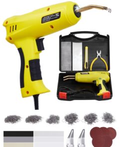220W Plastic Welder Gun Kit with 1200 Staples & 76 Rods for Car
