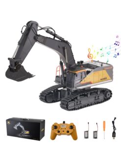 VEVOR 1:14 Scale 22-Channel RC Excavator Toy with Metal Bucket & Remote Control