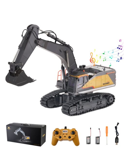 VEVOR 114 Scale 22 Channel RC Excavator Toy with Metal Bucket Remote Control