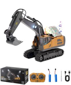VEVOR 11-Channel 1:20 Scale RC Excavator Toy with 2.4GHz Remote & Rechargeable Battery