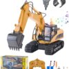 Игрушка-Экскаватор VEVOR 114 Scale 15 Channel RC с Металлическим Ковшовым Когтем