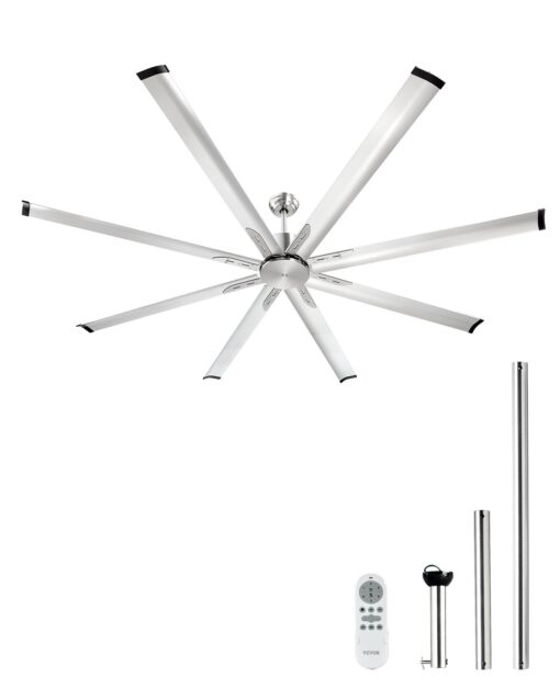 VEVOR 213 cm Aluminum Ceiling Fan with Remote Control