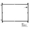 VEVOR Adjustable Metal Gate Frame Kit for 91 152 cm Wide Openings