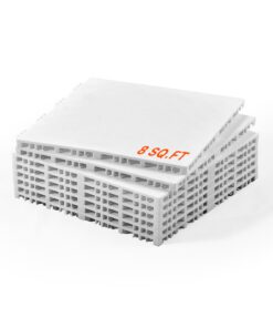 Комплект нескользящего напольного покрытия для тренажерного зала - 8 шт.