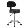 VEVOR Round Rolling Swivel Stool with Backrest