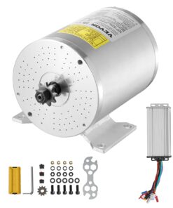 VEVOR 48V 2000W Brushless DC Motor Kit with Speed Controller for Electric Bikes & Scooters