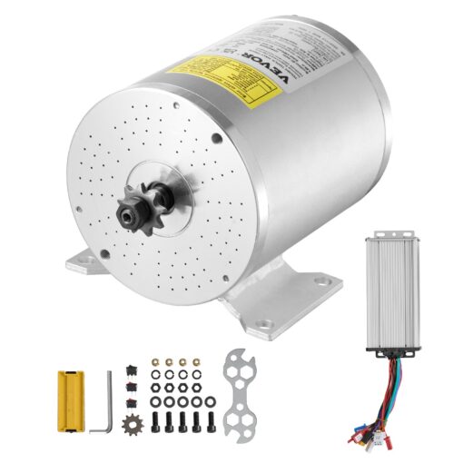 VEVOR 48V 2000W Brushless DC Motor Kit with Speed Controller for Electric Bikes Scooters