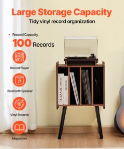 Holds up to 100 Albums