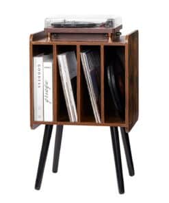 VEVOR 2-Tier Wooden Vinyl Record Player Stand