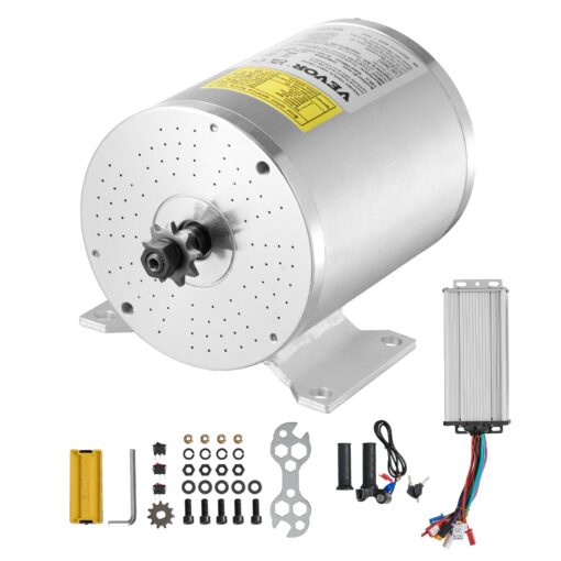 VEVOR 2000W 48V Brushless DC Motor Kit with Speed Controller for E Bikes Scooters