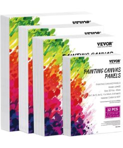 VEVOR Canvas Boards 32-Pack – Multi-Size Blank Painting Panels