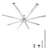 VEVOR 244 cm Aluminum Ceiling Fan with Remote Control