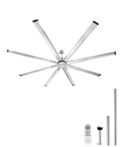 VEVOR 244 cm Aluminum Ceiling Fan with Remote Control