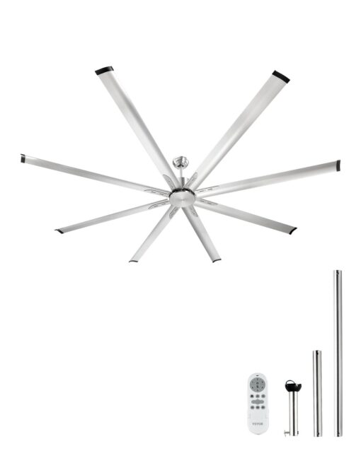 VEVOR 244 cm Aluminum Ceiling Fan with Remote Control