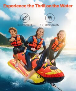 Inflatable Water Tube for 1-3 Riders