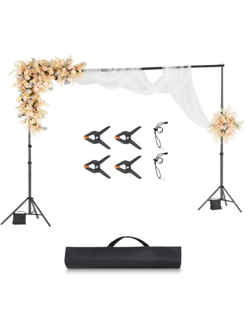 VEVOR Adjustable Backdrop Stand Kit 3x3 m