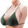 VEVOR C Cup Silicone Breastplate with High Neck  Realistic Fake Breasts for Cosplay  Drag Queens