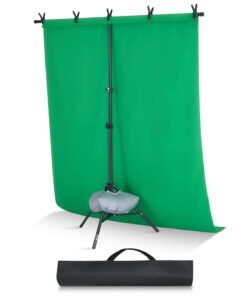 VEVOR Adjustable Backdrop Stand Kit 154 x 198 cm with Green Screen & Accessories for Photography & Events