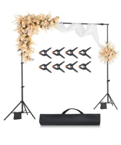 VEVOR Regulējams Fona Statīva Komplekts 213 x 300 cm – Izturīgs Atbalsts Foto Studijām un Pasākumiem