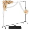 VEVOR Reguliuojamas Fone Stovi 213 x 300 cm, su ratukais, Fotografijos Studijos Renginius