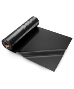 VEVOR 0.15mm Black Plastic Sheeting Roll 6m x 30m Heavy-Duty Polyethylene for Weed Control & Construction