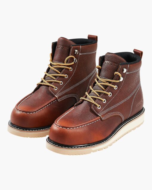 VEVOR Mens Waterproof Steel Toe Work Boots