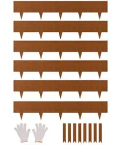 VEVOR Weather-Resistant Steel Landscape Edging 6-Pack