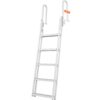 VEVOR 5 Step Aluminum Flip Up Dock Ladder