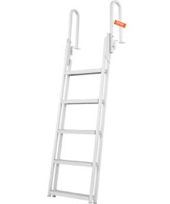 VEVOR 5-Step Aluminum Flip-Up Dock Ladder