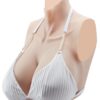 VEVOR H Cup Silicone Breastplate with High Neck  Realistic Fake Breasts for Cosplay  Drag Queens