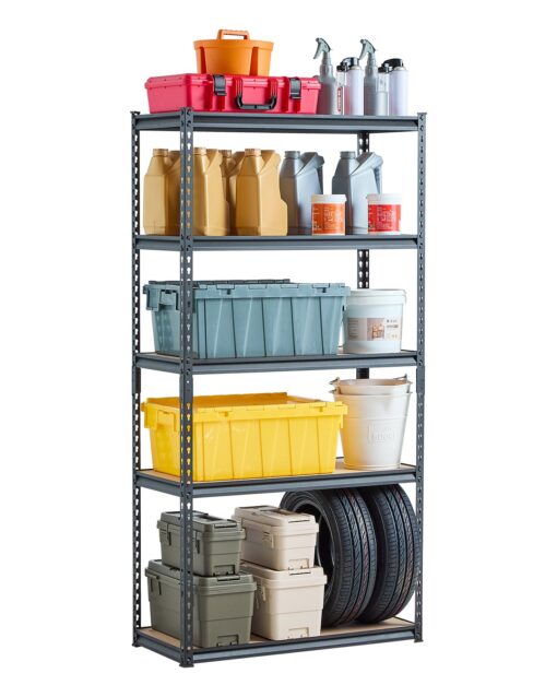 VEVOR Heavy Duty 5 Tier Metal Storage Shelves