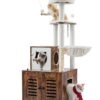 VEVOR 2 in 1 Cat Tree with Litter Box Enclosure