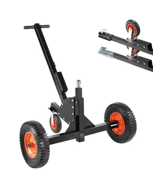 1500 kg 2 in 1 Adjustable Trailer Dolly with 55 66 cm Hitch Ball Caster